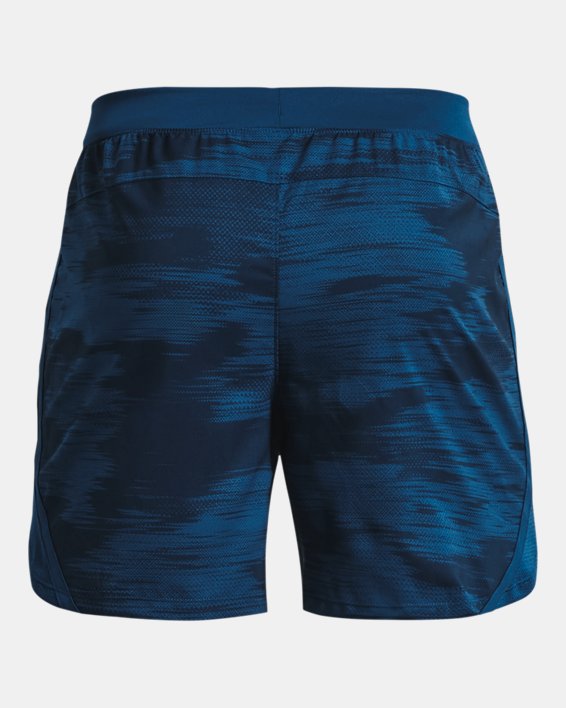 Men's UA Launch 5'' Printed Shorts, Blue, pdpMainDesktop image number 7